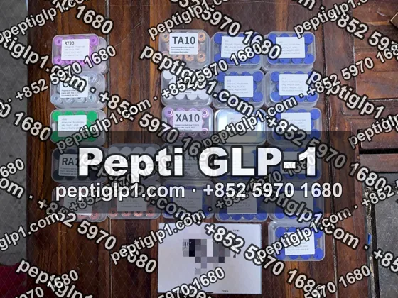 Pepti shipment photo, batch 5: lyophilized vial kits packed for courier collection, recipient details blurred